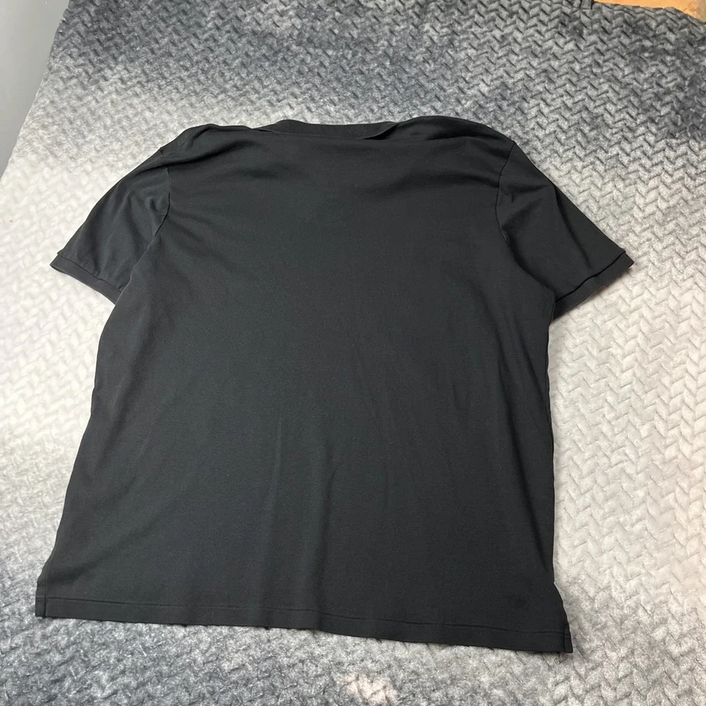 Polo Ralph Lauren‎ Polo Shirt XXL Black Classic Fit Red Pony Logo Cotton Mesh